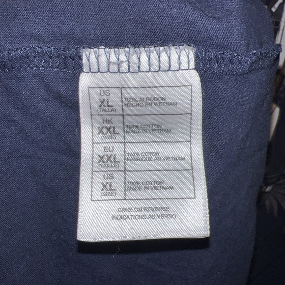 VTG Disney Parks T Shirt Men's Sz XL Blue Ringer Ukulele Floral Double Sided Tee - Picture 7 of 9